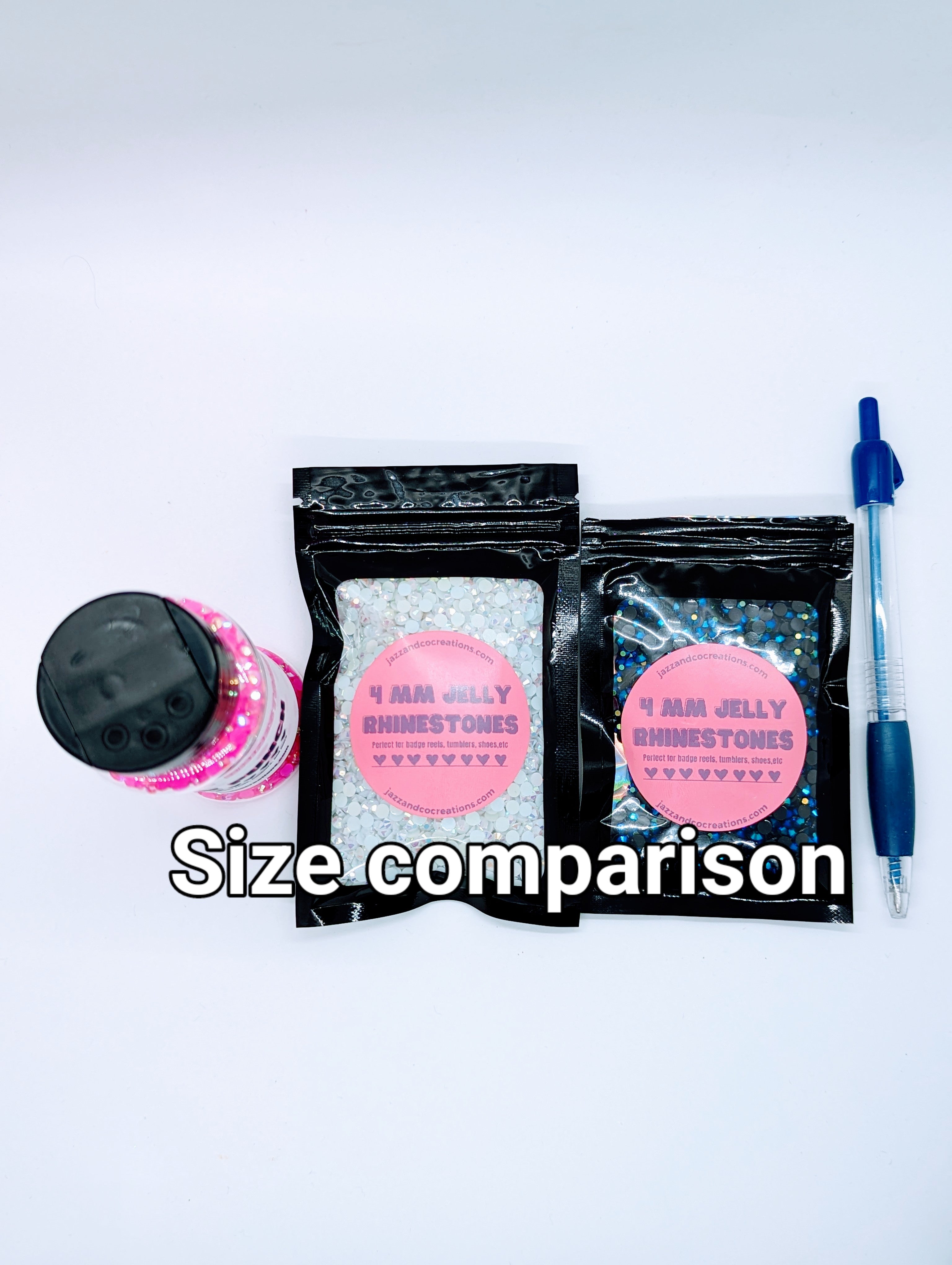 4mm Bubblegum Jelly Rhinestones
