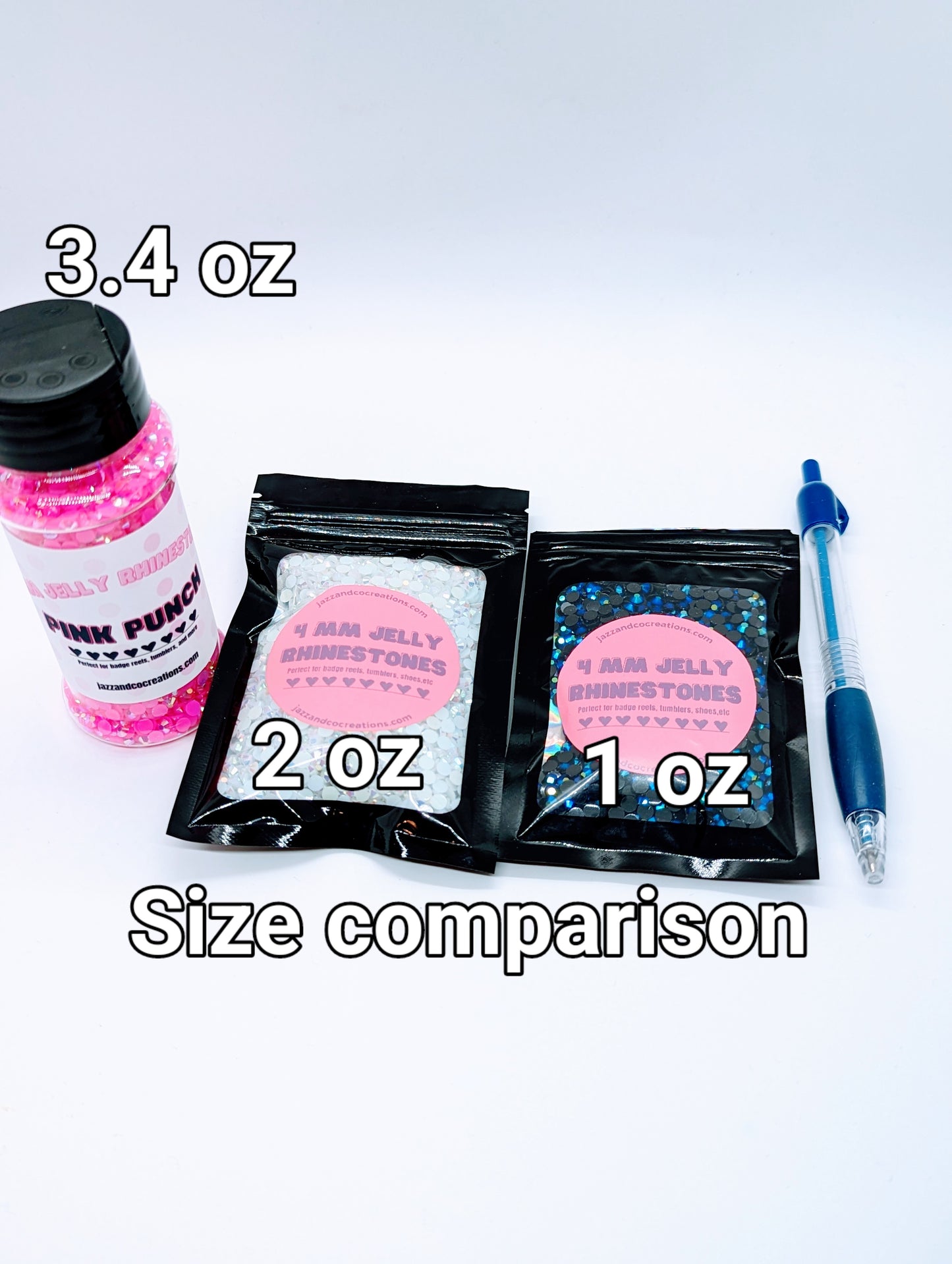 4mm Cobalt Jelly Rhinestones