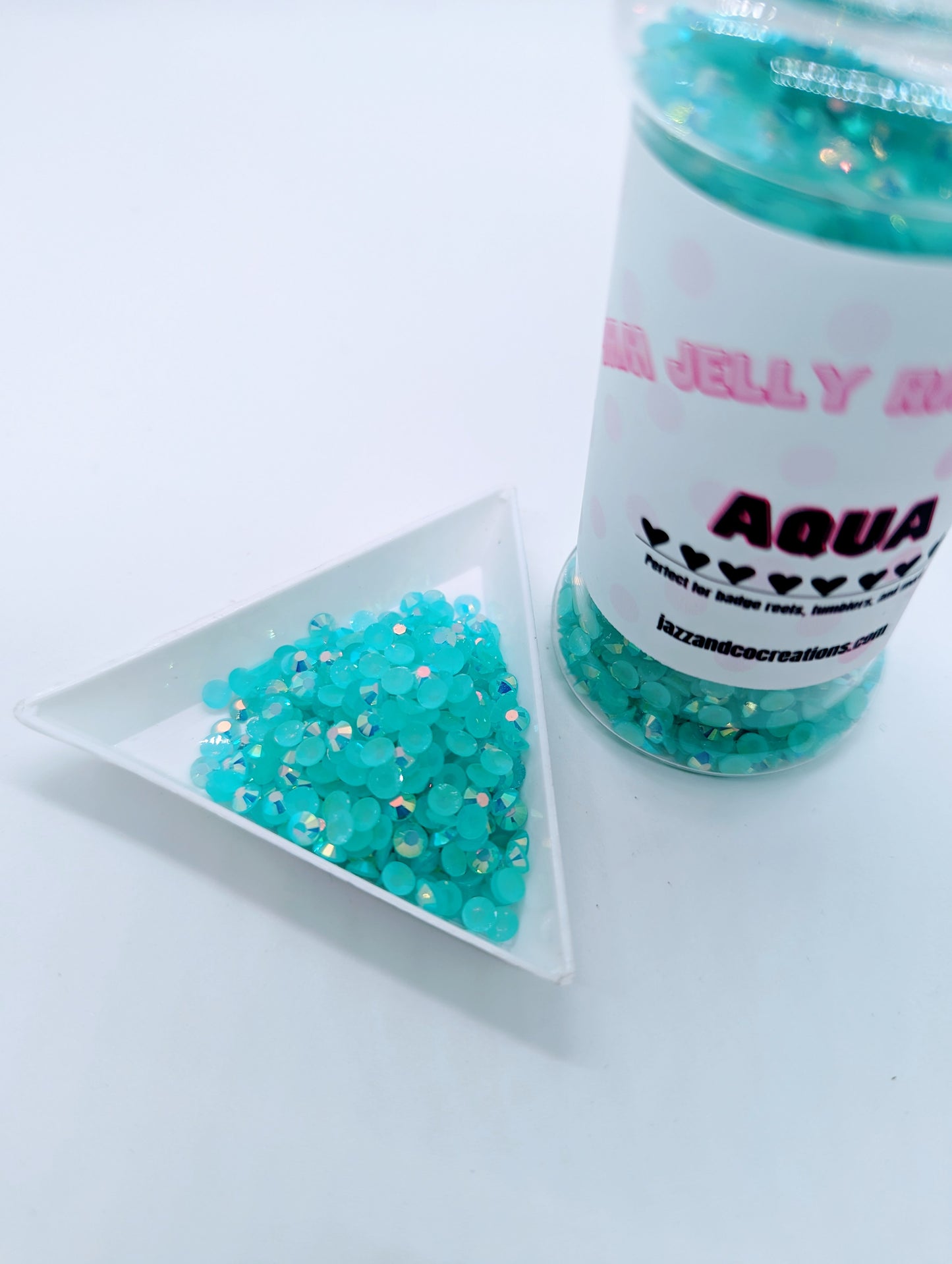 4mm Aqua Jelly Rhinestones
