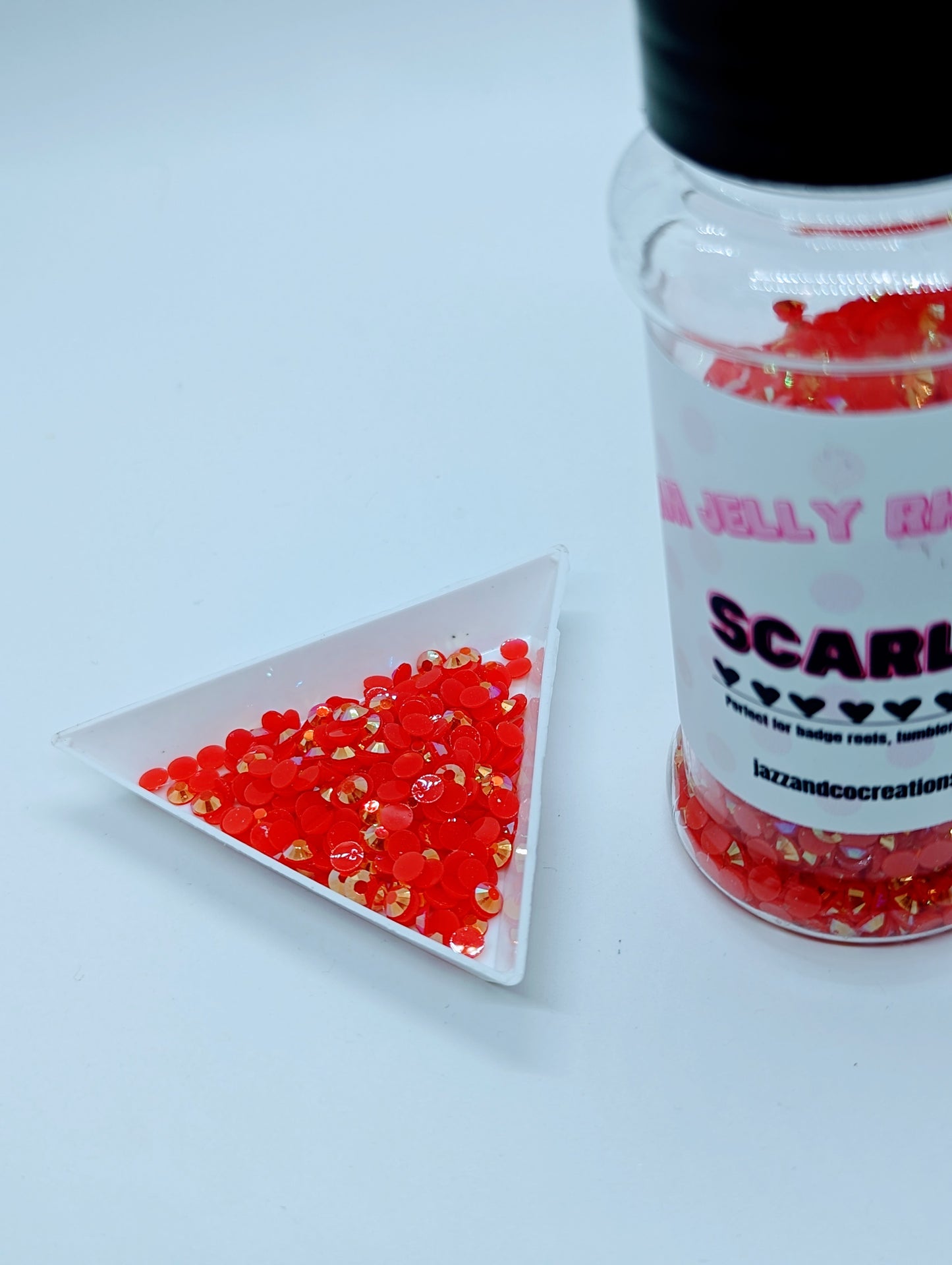 4mm Scarlet Jelly Rhinestones