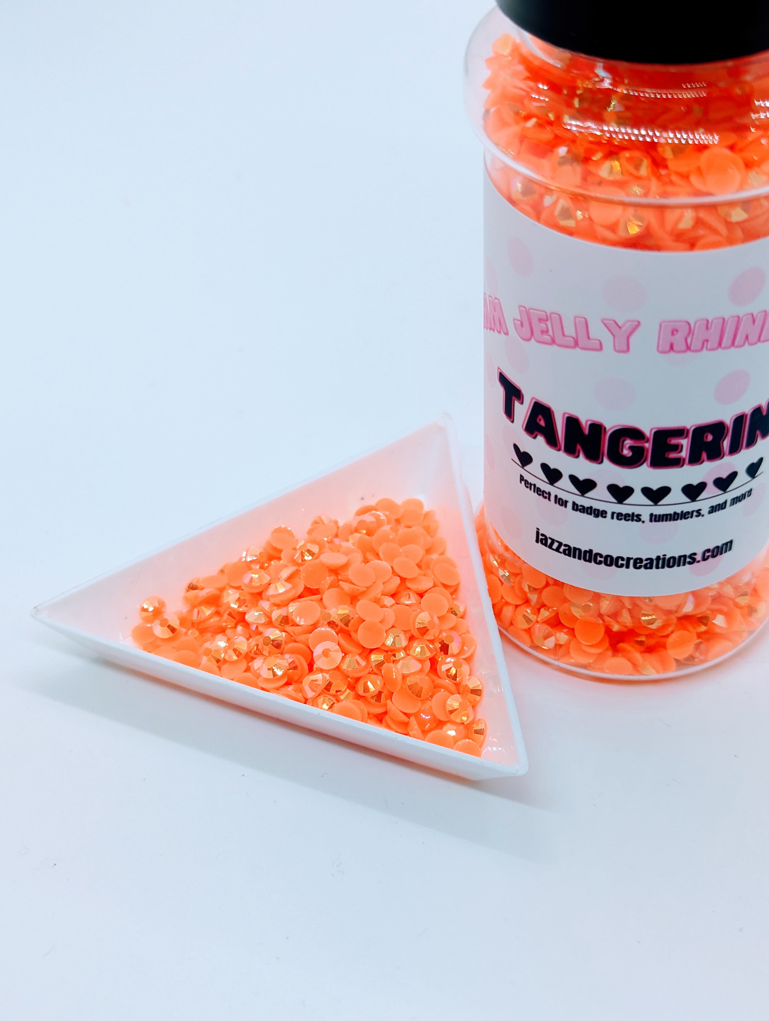 4mm Tangerine Jelly Rhinestones