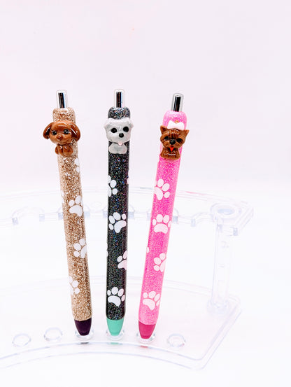 Puppy Glitter Pens