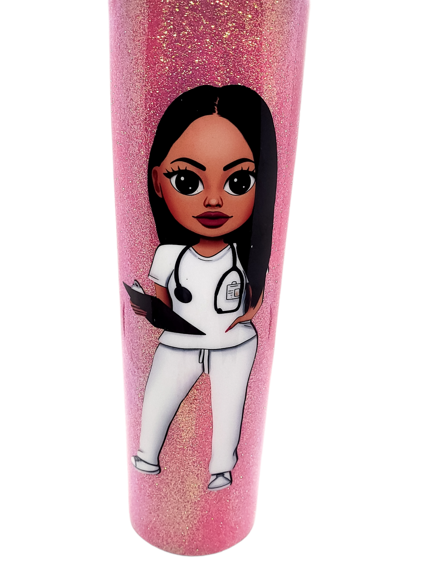 Custom Nurse Glitter Tumbler #4